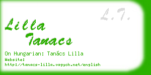 lilla tanacs business card
